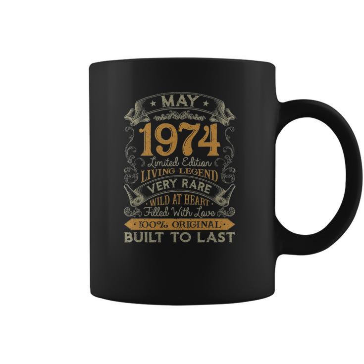 47Th Birthday Gift 47 Years Old Retro Vintage May 1974 Ver2 Coffee Mug