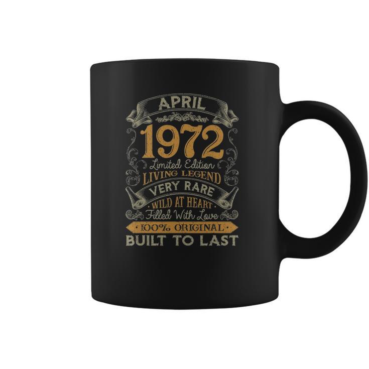 49Th Birthday Gift 49 Years Old Retro Vintage April 1972 Ver2 Coffee Mug