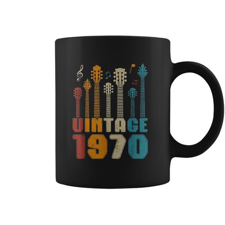 50Th Birthday Gifts Vintage 1970 Guitarist Guitar Lovers Coffee Mug