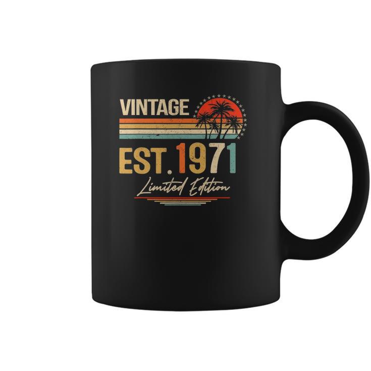 51 Years Old Gifts Vintage Est 1971 Limited Edition 51St Bd Coffee Mug