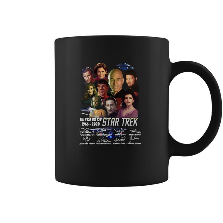 54 Years Of 1966 2020 Star Trek Characters Signatures Coffee Mug