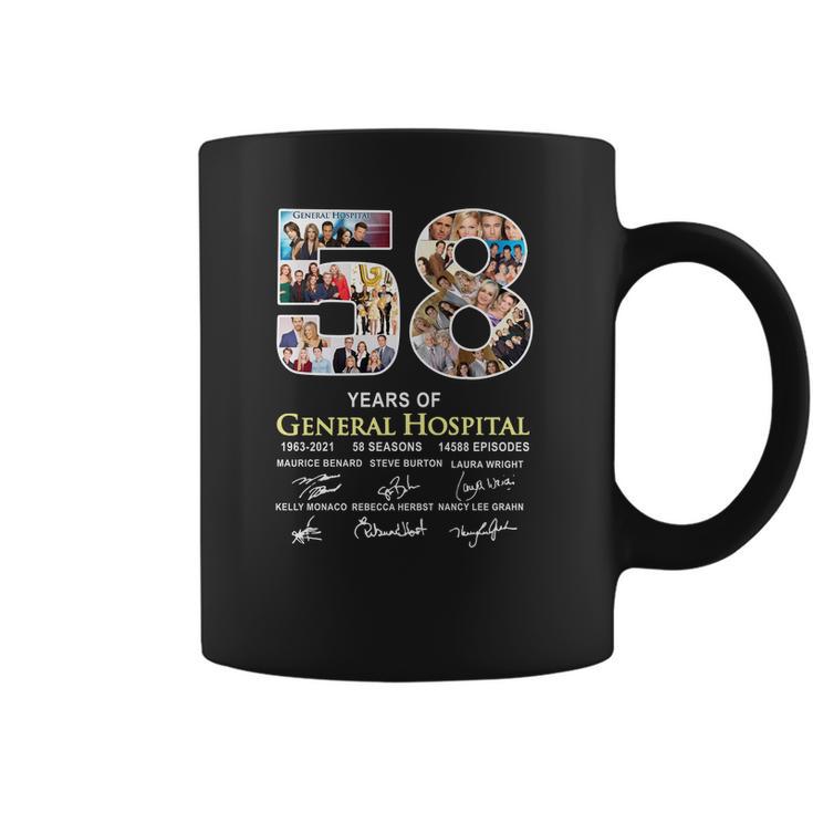 58 Years Of General Hospital 1963 2021 58 Seasons 14588 Episodes Signatures Coffee Mug