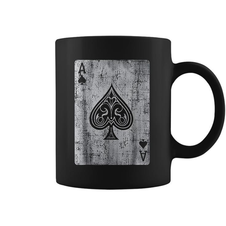 Ace Of Spades Card Gambling Poker Vintage Graphic Coffee Mug