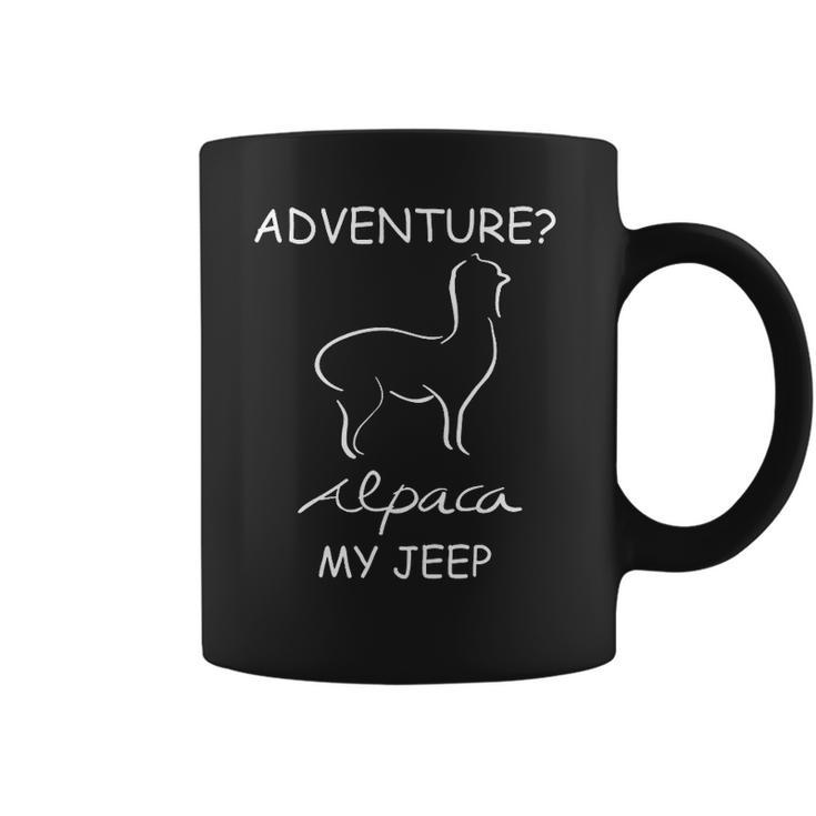 Adventure Alpaca My Jeep Road Trip Adventures Coffee Mug