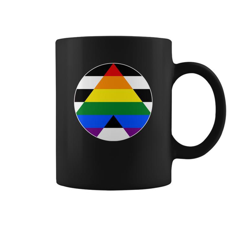 Ally Flag Circle Pyramid Pride Coffee Mug