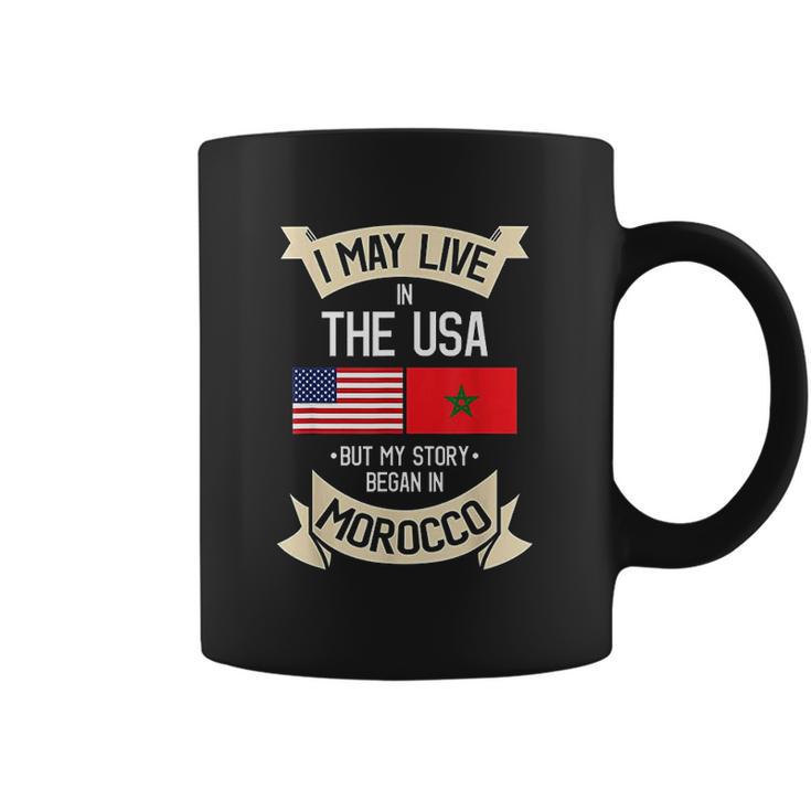 American Flag Morocco Moroccan Roots Gifts Coffee Mug