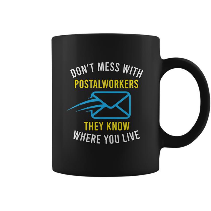 American Postal Worker Mailed It Mail Escort For Mailman Coffee Mug