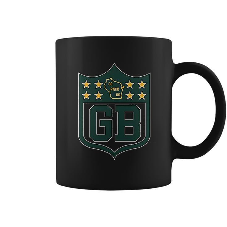 Americas Finest Apparel Green Bay Shield Coffee Mug