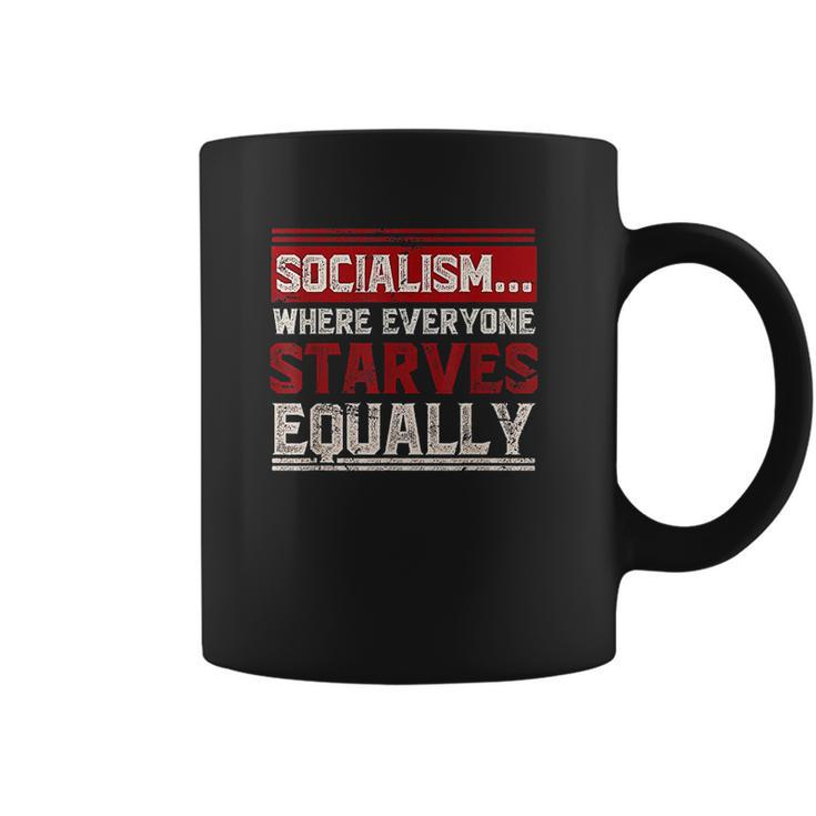 Anti Communist Libertarian Capitalist Gift Anti Socialism Coffee Mug