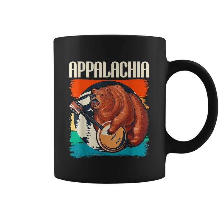 Appalachia Vintage Banjo Player Bluegrass Musician Graphic Design Printed Casual Daily Basic Coffee Mug