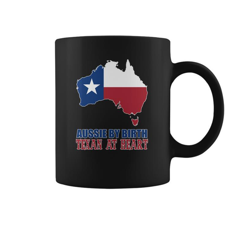 Aussie By Birth Texan At Heart Coffee Mug