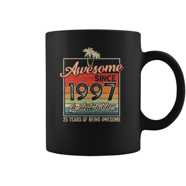 Awesome Since 1997 25Th Birthday Gifts 25 Years Old Vintage Coffee Mug