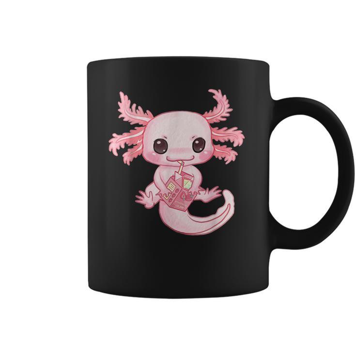 Axolotl Pastel Goth Strawberry Milk Shake Anime Aesthetic  Men Women T-Shirt Graphic Print Casual Unisex Tee Coffee Mug