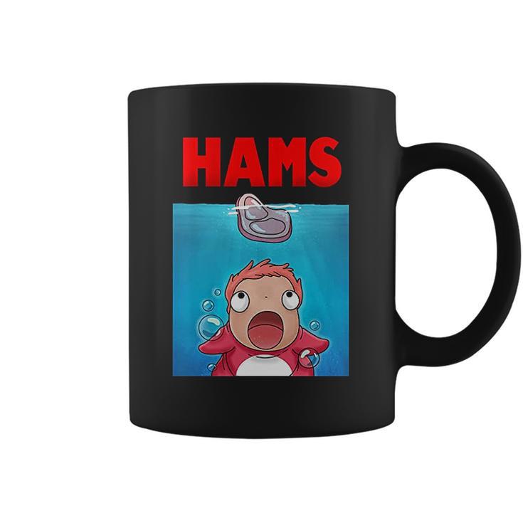 Bakugou  Anime Ponyo On The Cliff Hams Parody Jaws Coffee Mug