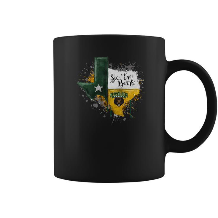 Baylor Bears Color Drop State Map Apparel Coffee Mug