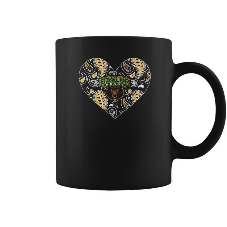 Baylor Bears Patterned Heart  Apparel Coffee Mug