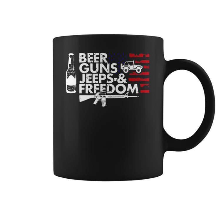 Beer Guns Jeeps & FreedomCoffee Mug