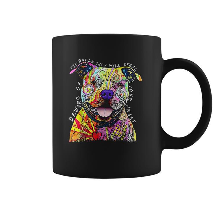 Beware Of Pit Bulls They Will Steal Your Heart Coffee Mug