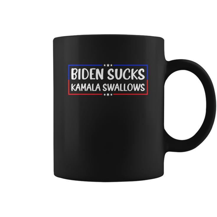 Biden Sucks Kamala Swallows Funny Biden And Kamala  Graphic Design Printed Casual Daily Basic Coffee Mug