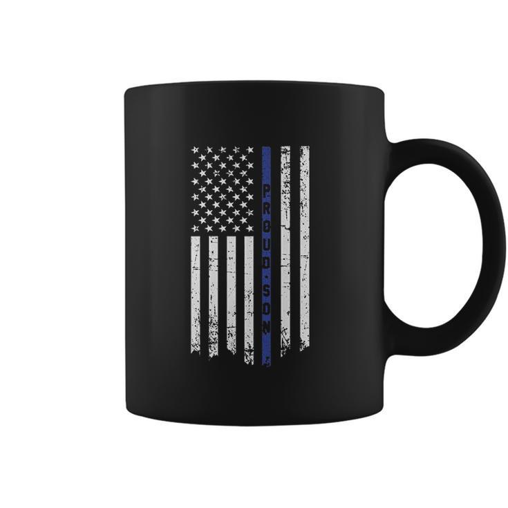 Big Boys Proud Son Thin Blue Line Flag Youth Coffee Mug