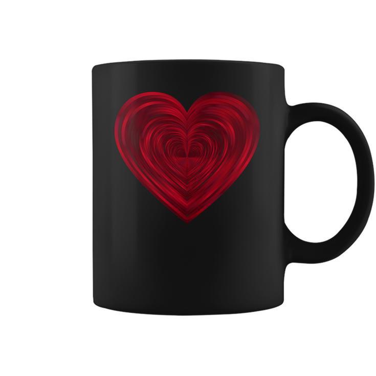 Big Red Heart Classic Valentines Day Women Men Kids Coffee Mug