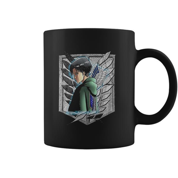 Black Haired Male Anime Character Eren Yeager Mikasa Ackerman Attack On Titan Coffee Mug