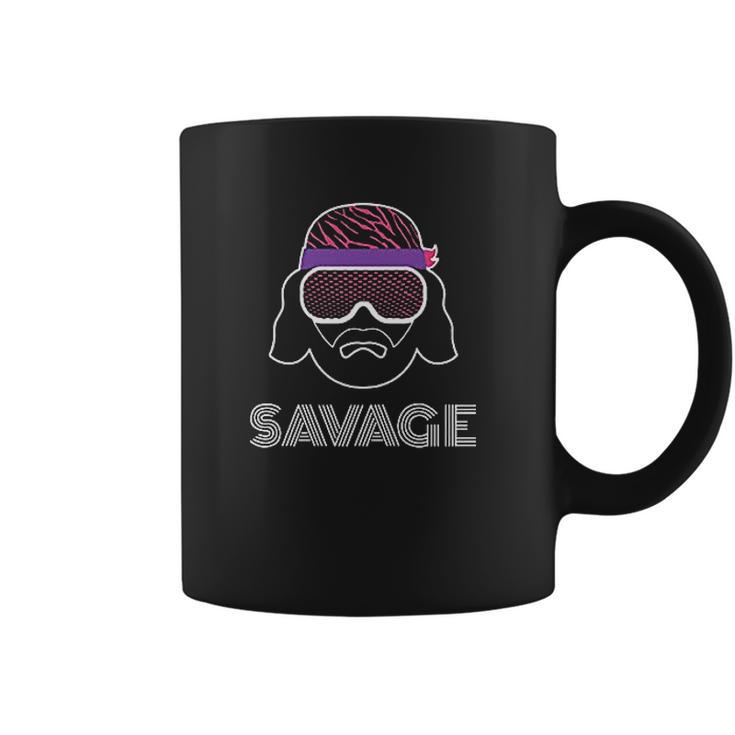 Black Macho Man Savage Face Coffee Mug