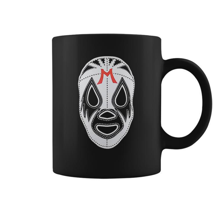 Black Mil Mascaras  Lucha Libre  Wrestling Gear Coffee Mug