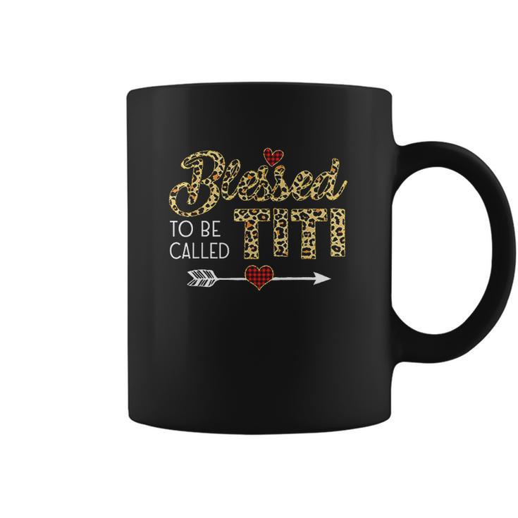 Blessed To Be Called Titi Leopart Coffee Mug