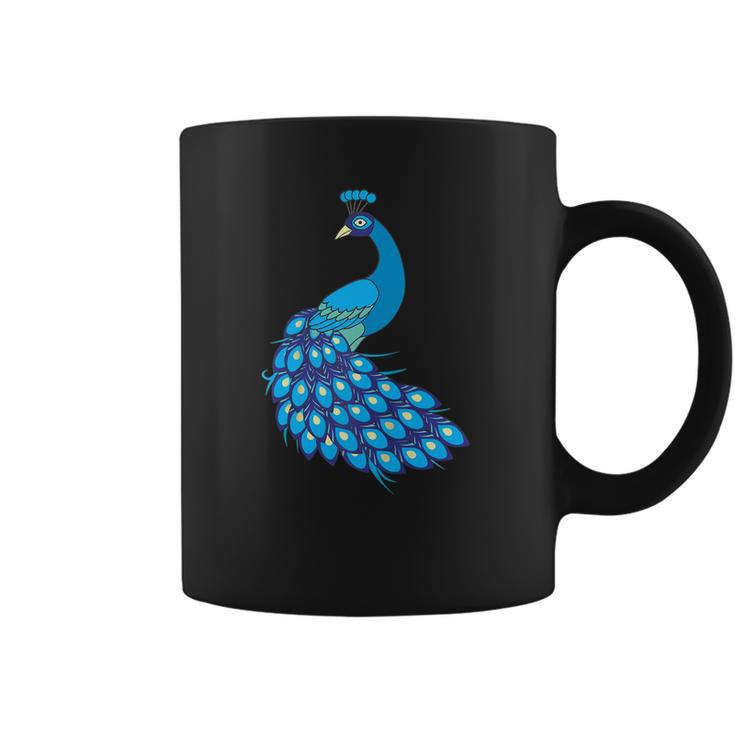 Blue Peacock Animal Peacock Coffee Mug