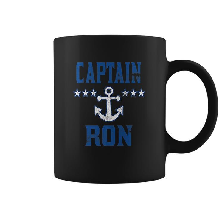 Boat Captain Ron Custom Family Cruise Or Boat Lovers Gift Coffee Mug