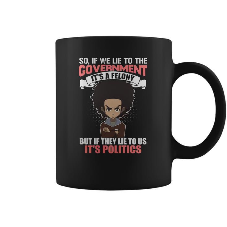 The Boondocks Shirts - Its Politics Coffee Mug