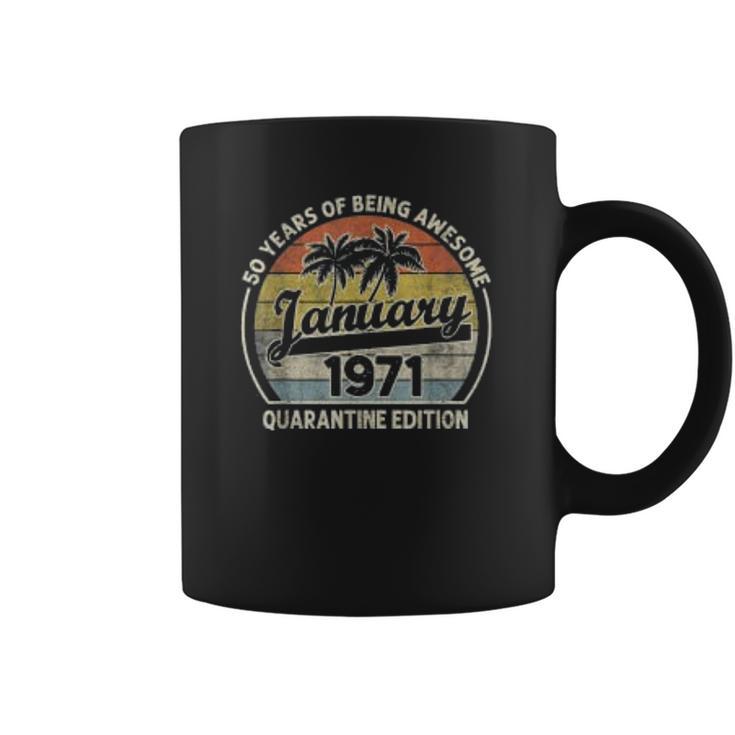 Born January 1971 51St Bithday Gift Made In 1971 51 Year Old Coffee Mug