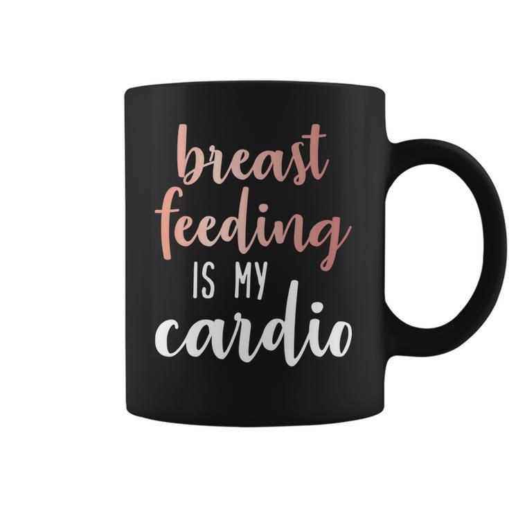 Breastfeeding Is My Cardio Rose Gold Print For Mamas Coffee Mug