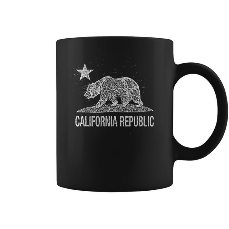 California Republic Cali Bear Star Vintage State Flag Coffee Mug