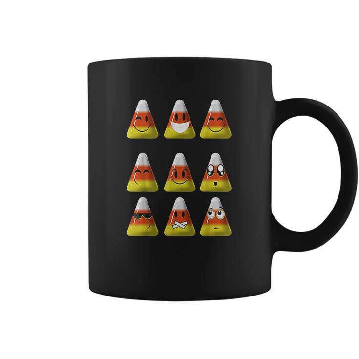 Candy Corn Emojis Halloween Cool Funny Emoticons Gift Coffee Mug