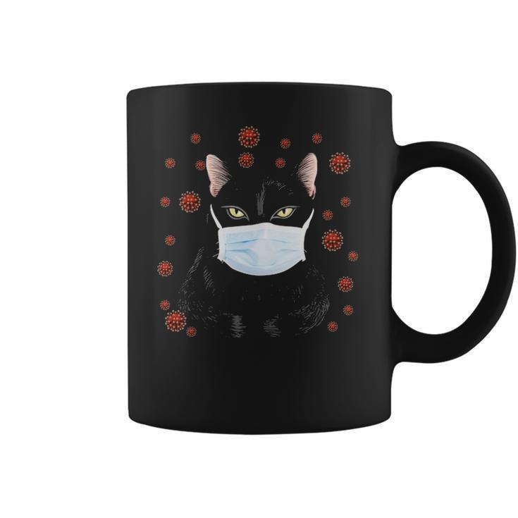 Cat Is Wearing Mask Face Anti Virus Coffee Mug