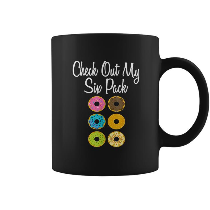 Check Out My Six Pack Funny Donut Ab    Fake Muscle Coffee Mug