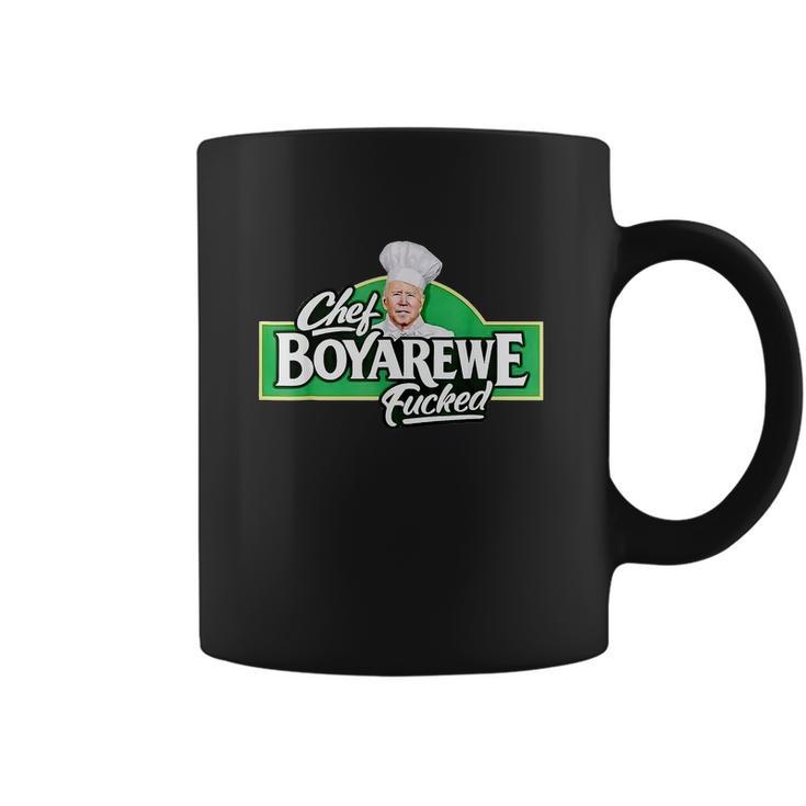 Chef Boyarewe Fucked Funny Anti Biden Pro Trump Graphic Design Printed Casual Daily Basic Coffee Mug