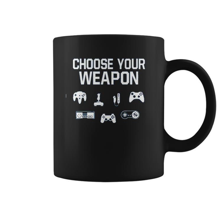 Choose Your Weapon Gamer Coffee Mug