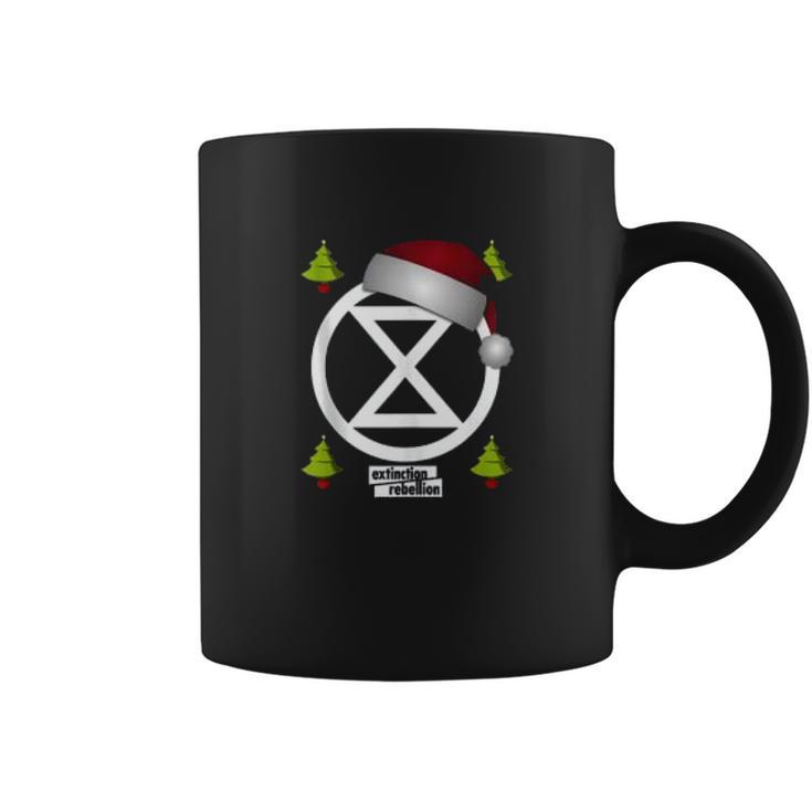 Christmas Extinction Rebellion Rebel 4 Life Climate Change Coffee Mug