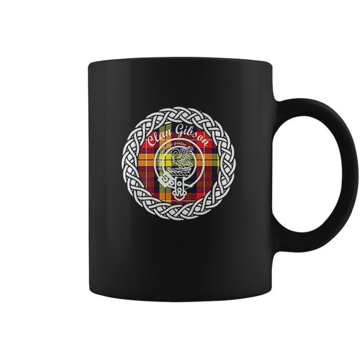 Clan Gibson Surname Last Name Scottish Tartan Crest Coffee Mug