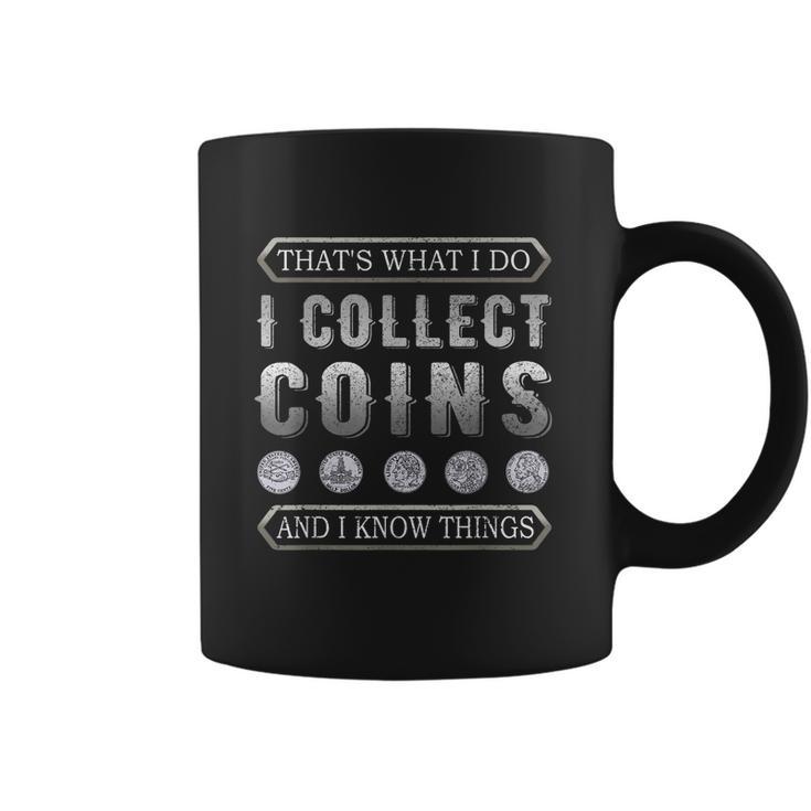 I Collect Coins Vintage Coin Collector Numismatist Graphic Design Printed Casual Daily Basic Coffee Mug