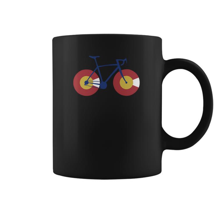 Colorado Flag Bicycle Coffee Mug