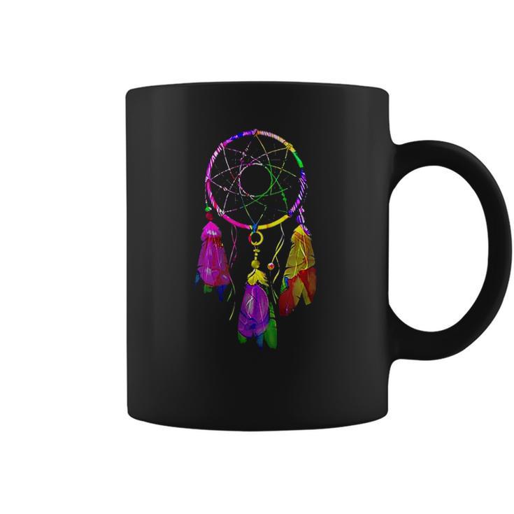 Colorful Dreamcatcher Feathers Native American Indian Tribal Coffee Mug