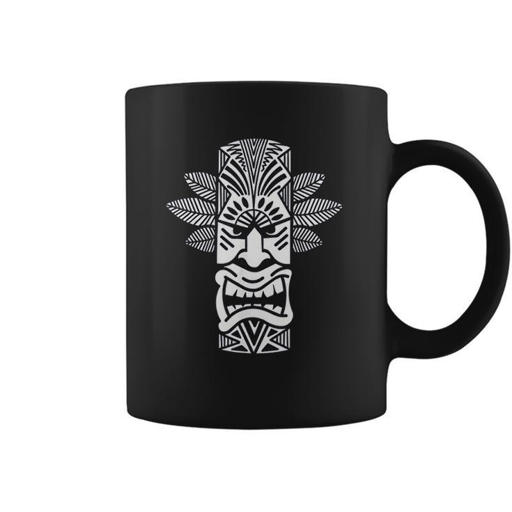 Cool Luau Party  Polynesian Tiki Head Coffee Mug