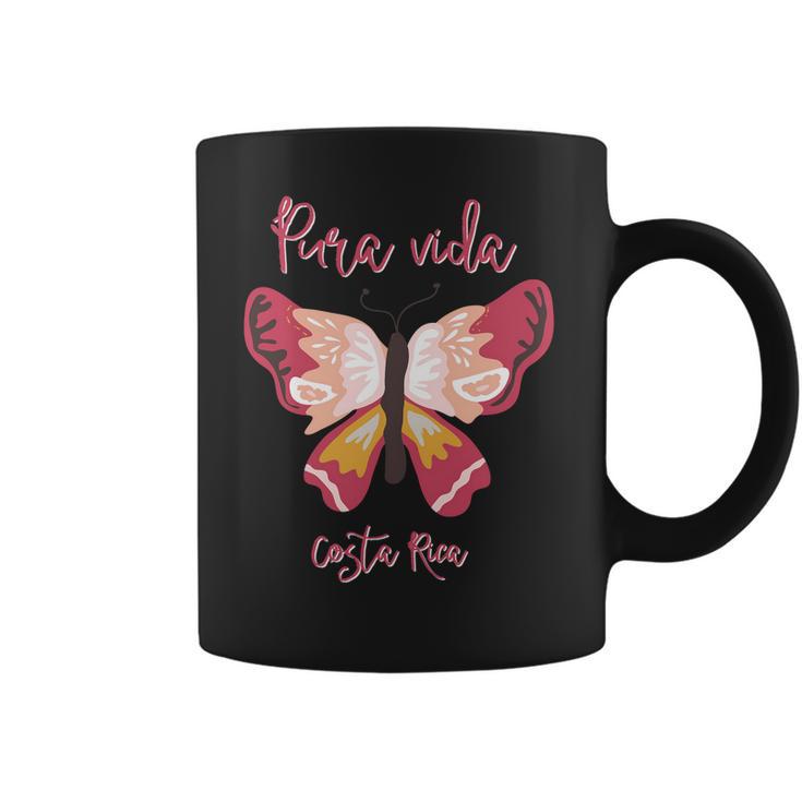 Costa Rica Butterfly Pura Vida Souvenir Coffee Mug