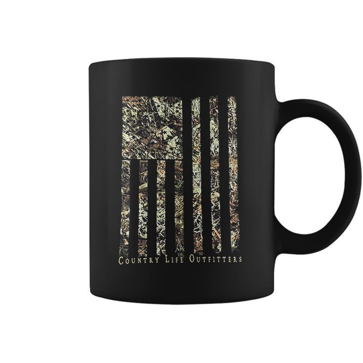 Country Life Outfitters Camo American Flag Coffee Mug