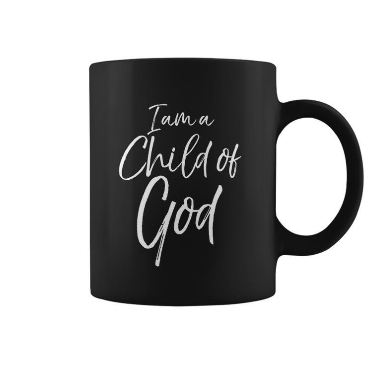 Cute Christian Salvation Quote Gift I Am A Child Of God Coffee Mug