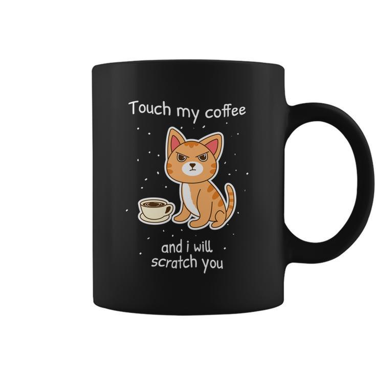 Cute Kitty With Coffee Scratch You Cat Coffee Mug